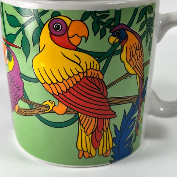Parrot Bird Ceramic Coffee Tea Cup Mug Gift Collectible Gift - Picture 11 of 14